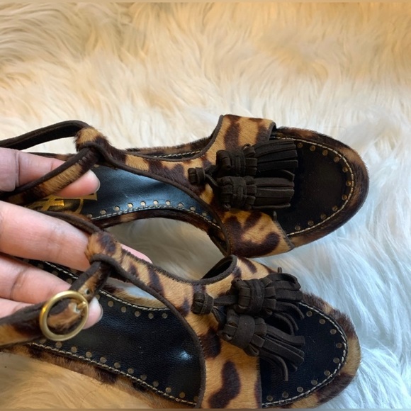 YSL Calf Hair Leopard heels - Picture 6 of 10